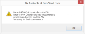 Quickbooks Error 6147